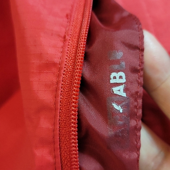 COLUMBIA Hooded Rain Coat Red 4XT - Picture 8 of 12